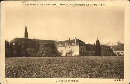 Dompierre sur Besbre Abbaye de Notre Dame Hotellerie et l Eglise Kat. Dompierre sur Besbre