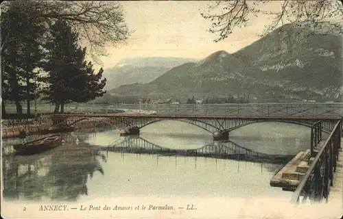 Annecy Haute Savoie Pont des Amours et le Parmelan Kat. Annecy