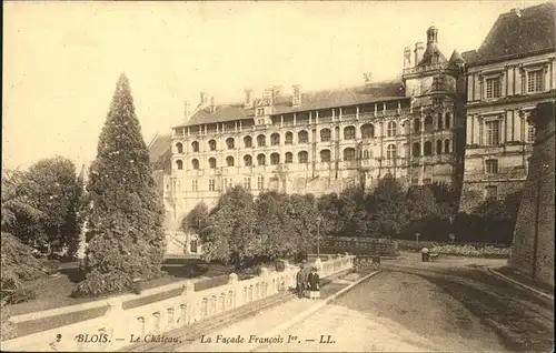 Blois Loir et Cher Chateau Facade Francois Ier Kat. Blois