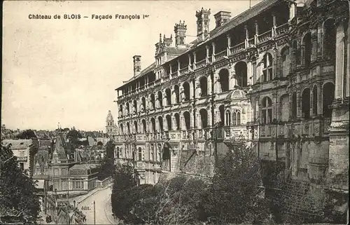 Blois Loir et Cher Chateau Facade Francois Ier Kat. Blois