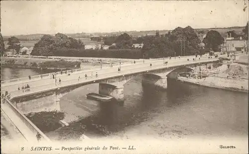 Saintes Charente Maritime Perspective generale du Pont Kat. Saintes