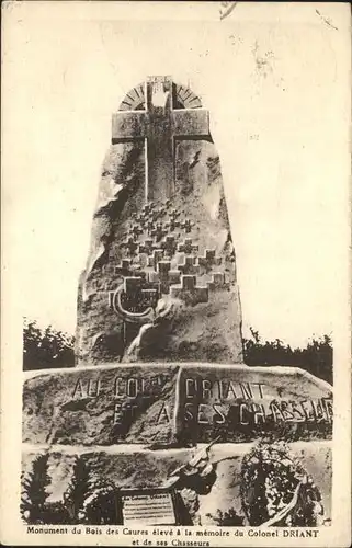 Verdun Meuse Monument du Bois des Caures Colonel Driant Kat. Verdun