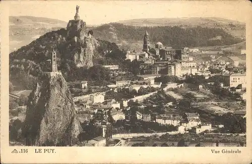 Le Puy en Velay Vue generale des Quatre Rochers Kat. Le Puy en Velay