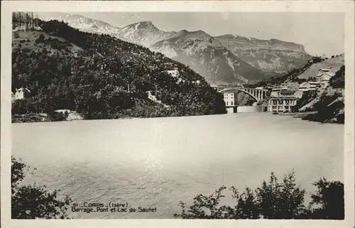 Corps Barrage Pont et Lac du Sautet Kat. Corps