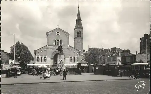 Charenton le Pont Place et Eglise Monument Kat. Charenton le Pont