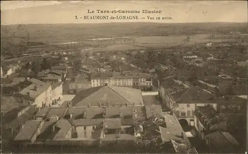 Beaumont de Lomagne Le Tarn et Garonne illustre vue aerienne Kat. Beaumont de Lomagne