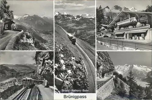 Bruenig BE Bruenigpass mit Brienz Rothorn Bahn Kat. Bruenig