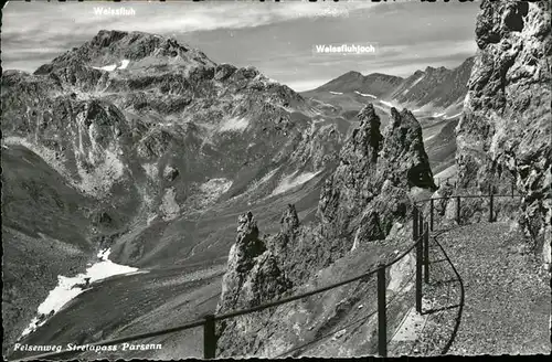 Davos GR Felsenweg Strelapass Parsenn Kat. Davos