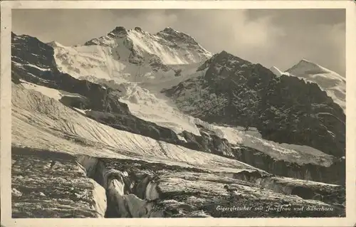 Eigergletscher mit Jungfrau u.Silberhorn Kat. Eigergletscher