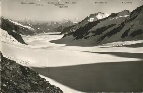 Jungfraubahn Blick vom Jungfraujoch Kat. Jungfrau