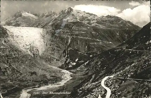kk49017 Rhonegletscher Glacier du Rhone  Kategorie. Rhone Alte Ansichtskarten