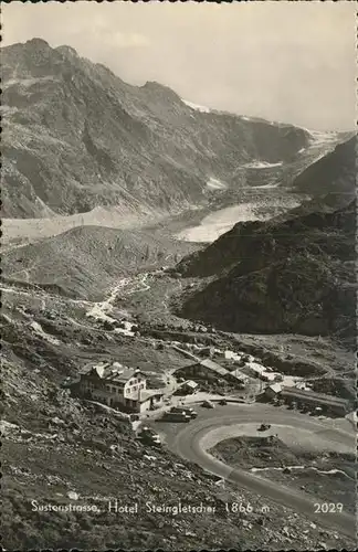 Sustenstrasse Mit Hotel Steingletscher Kat. Susten