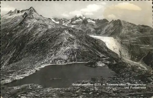 Grimsel Pass Grimselpasshoehe mit Totensee / Grimsel /Rg. Innertkirchen