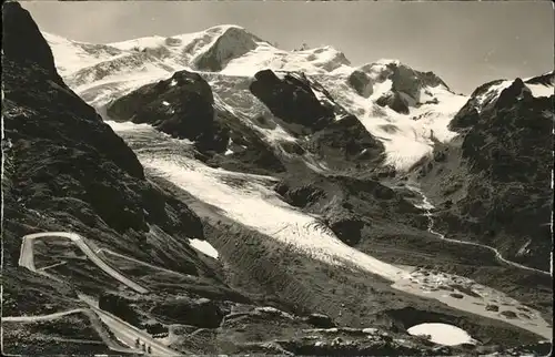Sustenstrasse Gletscherlandschaft Kat. Susten
