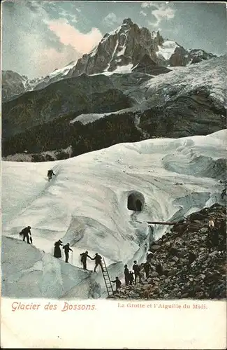 Chamonix Glacier des Bossons Grotte am Mont Blnac Kat. Chamonix Mont Blanc