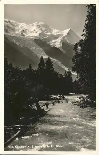 Chamonix L`Arve et le Mont Blanc Kat. Chamonix Mont Blanc