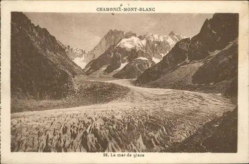 Chamonix La mer de glace Kat. Chamonix Mont Blanc