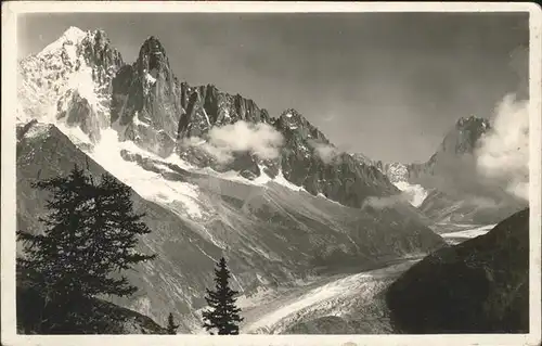 Chamonix Aiguille du Druvet Mer de Glace Kat. Chamonix Mont Blanc