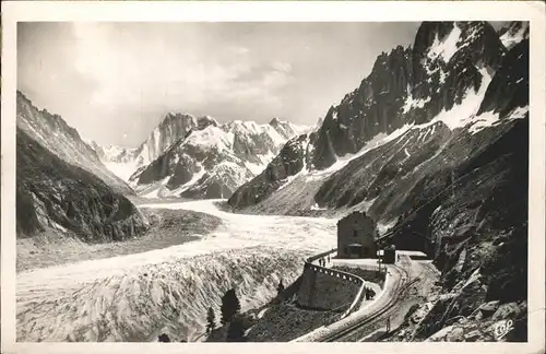 Chamonix La Mer de Glace et Gare du Montenvers Kat. Chamonix Mont Blanc