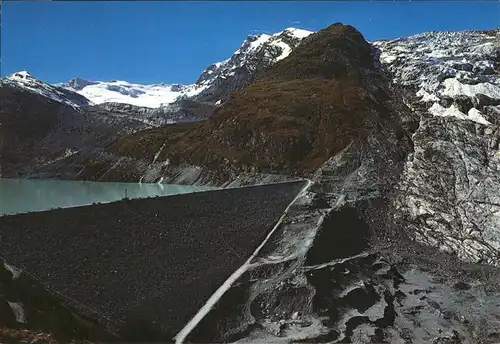 Saas Fee Stausee Mattmark im Saas Tal Kat. Saas Fee