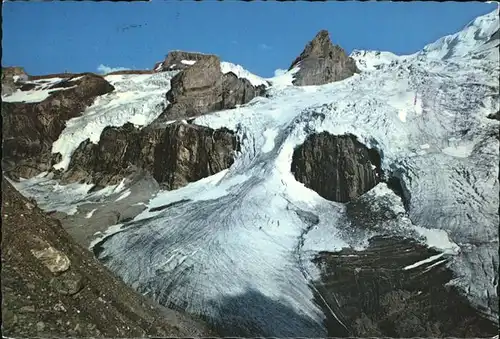 Bluemlisalp BE mit Bluemlisalphorn (mit Stempel von der Bern Gltescherflugpost) / Kandersteg /Bz. Frutigen