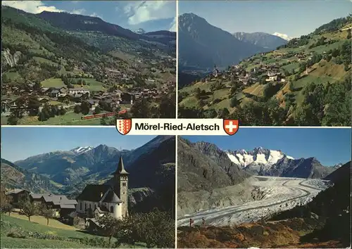 Moerel mit Ried u.Aletschgletscher Kat. Moerel
