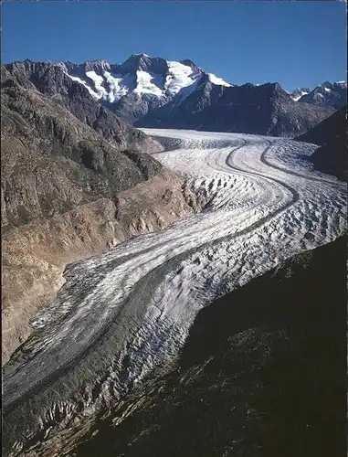 Aletschgletscher mit Wannenhorn Kat. Aletsch Grosser