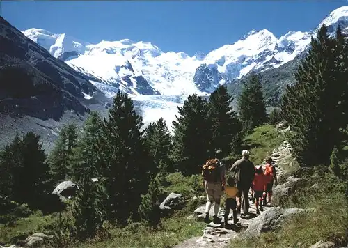 Bernina Weg zur Bovalhuette Kat. Bernina