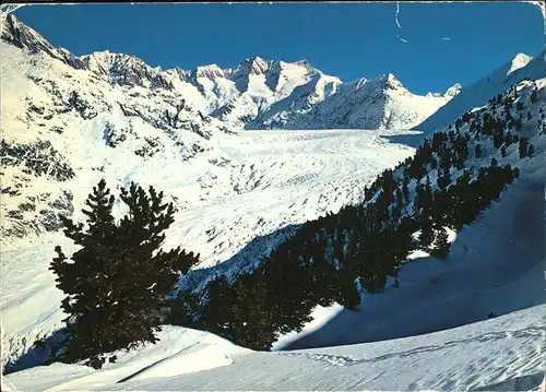 Aletschgletscher mit Wannenhorn Kat. Aletsch Grosser