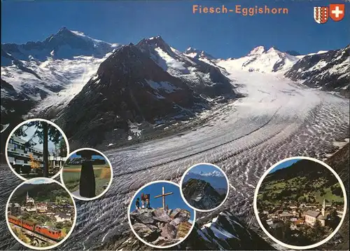 Fiesch mit Eggishorn Kat. Fiesch