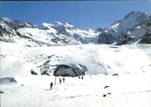 Morteratschgletscher mit Piz Palue Kat. Morteratsch