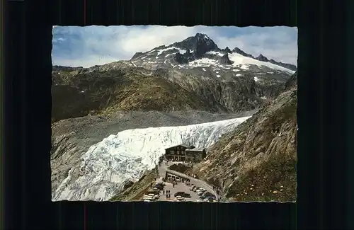kk49419 Rhonegletscher Glacier du Rhone mit Naegelisgraetli Kategorie. Rhone Alte Ansichtskarten
