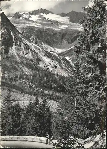 Grimsel Pass Grimselstrasse mit Aerlengletscher / Grimsel /Rg. Innertkirchen