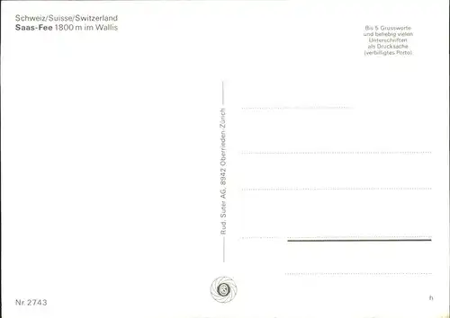 Saas Fee  Kat. Saas Fee