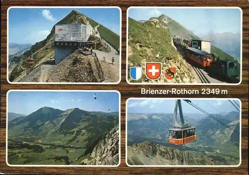 Brienzer Rothorn BE Luftseilbahn u.Dampfzahnradbahn (mit Stations Stempel) Kat. Brienzer Rothorn