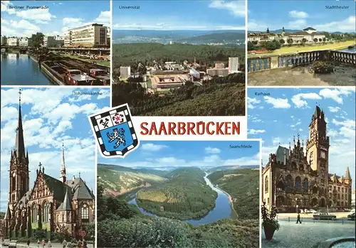Saarbruecken Stadttheater u.Universitaet Kat. Saarbruecken
