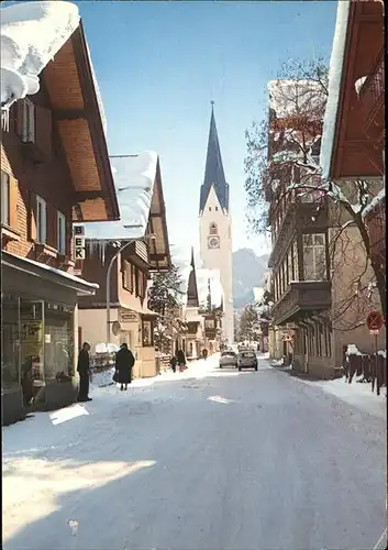 Oberstdorf Kirchstrasse im Winter Kat. Oberstdorf
