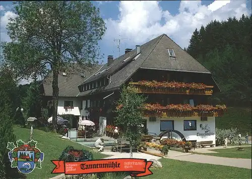 Grafenhausen Schwarzwald Schwarzwaldgasthof "TANNENMueHLE" Kat. Grafenhausen
