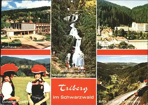 Triberg Schwarzwald Kurhaus u.Gutacher Tracht Kat. Triberg im Schwarzwald
