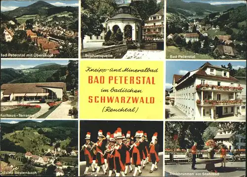 Bad Peterstal-Griesbach mit Sanatorium u.Trinkbrunnen a, Stahlbad / Bad Peterstal-Griesbach /Ortenaukreis LKR