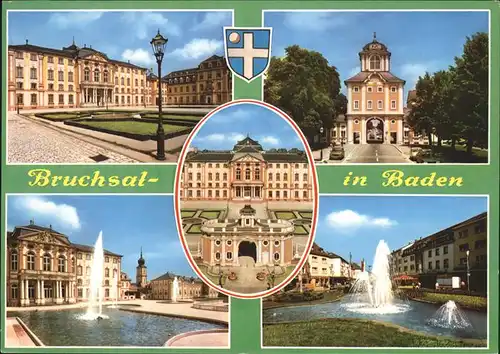 Bruchsal mit Schloss Kat. Bruchsal