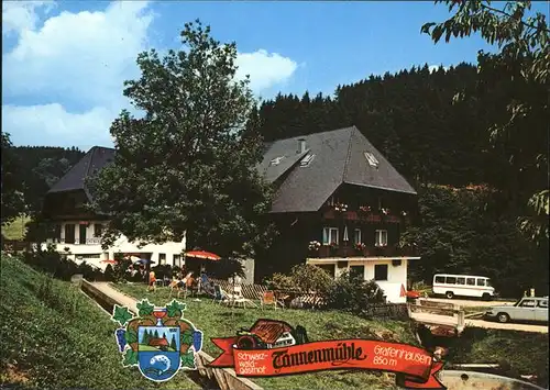 Grafenhausen Schwarzwald Schwarzwaldgasthof "TANNENMueHLE" Kat. Grafenhausen