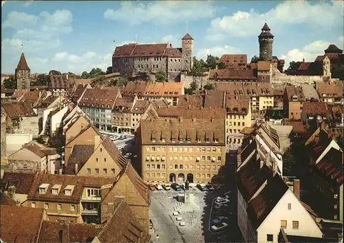Nuernberg Altstadt mit Burg Kat. Nuernberg
