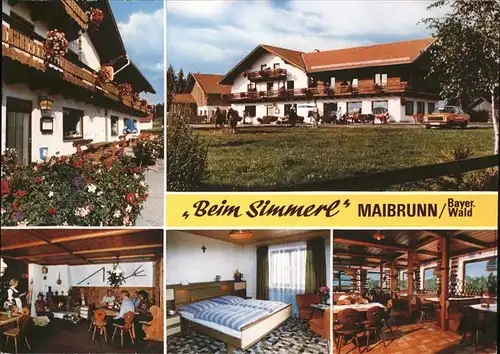 Maibrunn Gasthof Pension "Beim Simmerl" Kat. Sankt Englmar