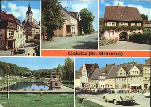 Colditz Waldbad u.Markt Kat. Colditz