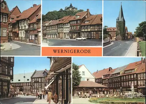 Wernigerode Harz Nikolaiplatz u.Westertorturm Kat. Wernigerode