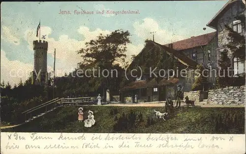 Jena Forsthaus Kriegerdenkmal Kat. Jena