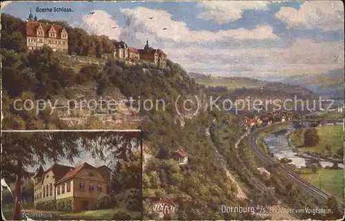 Dornburg Saale 3 Schloesser Schiesshaus Goethe Schloss Kat. Dornburg Saale