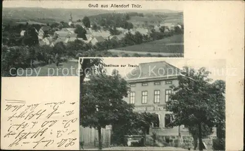 Allendorf Bad Salzungen Gasthaus zur Traube Kat. Bad Salzungen