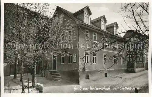 Unterwirbach Gasthaus zur Burg Kat. Saalfelder Hoehe